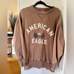 American Eagle | Oversized Crewneck Sweatshirt | Size S
